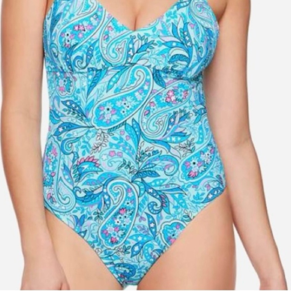 Vera Bradley women’s one piece swimsuit. Size M 8-10. Reversible! - Picture 4 of 8